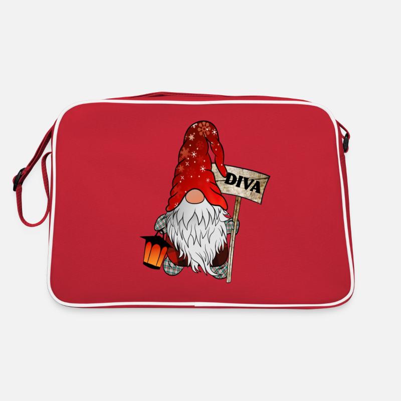 Gnome Diva Gnome Noël Sac Retro