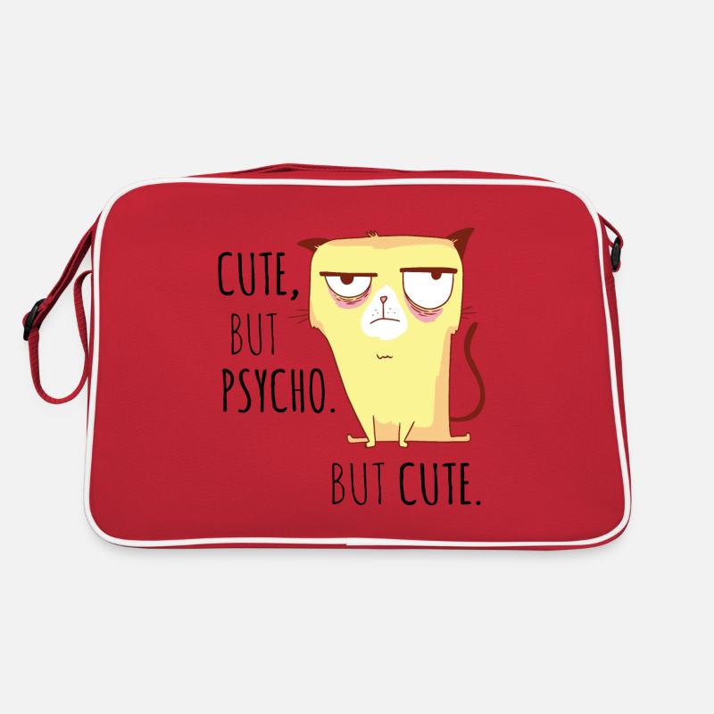 Crazy cat the cute gift for cat lovers Retro Bag