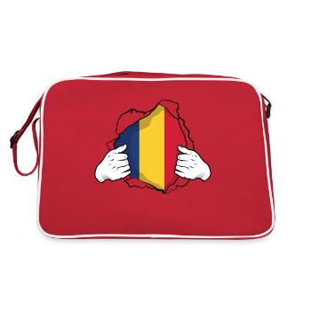 Romania Flag Romanian Romanian Gift Idea Cool - Retro Bag - red/white - Back