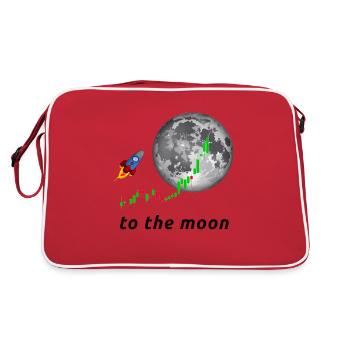 To the Moon - Retro Bag - red/white - Back