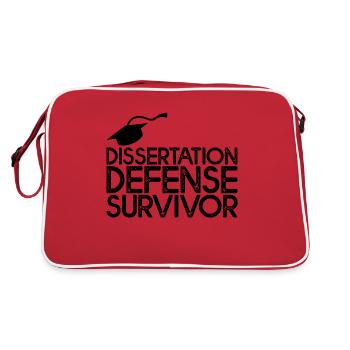 Dissertation Defense Survivor 3 - Retro Tasche - Rot/Weiß - Hinten
