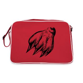 Dangerous claw paw - Retro Bag - red/white - Back
