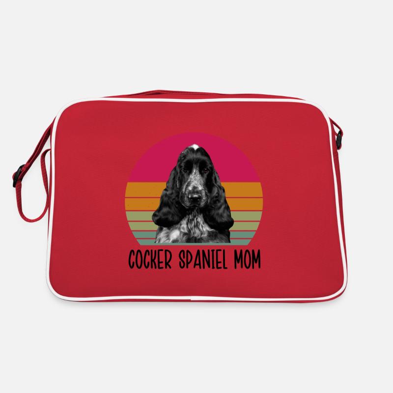Cocker Spaniel Mom Retro Tasche
