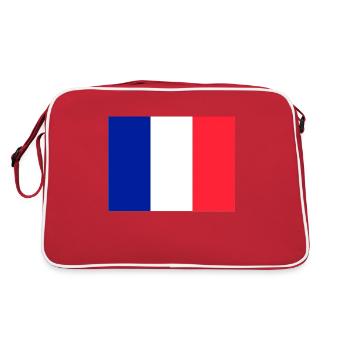 France flag flag - Retro Bag - red/white - Back
