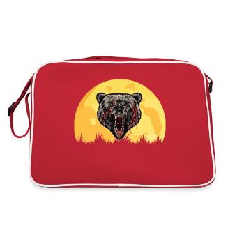 Ours en colère Sunset Retro Nature - Sac Retro - rouge/blanc - Dos