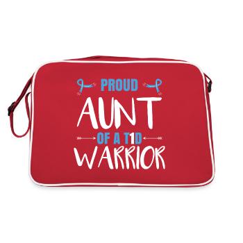 Proud Aunt Of A T1D Warrior - Retro Bag - red/white - Back