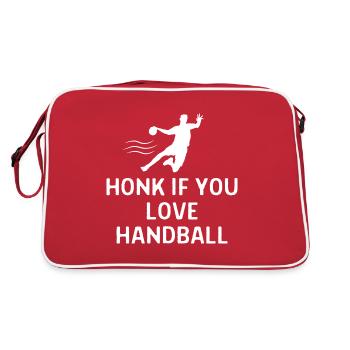 Un joueur de handball de handball dit cadeau - Sac Retro - rouge/blanc - Dos