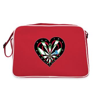 Le cadeau arrow de Cupidon - Sac Retro - rouge/blanc - Dos