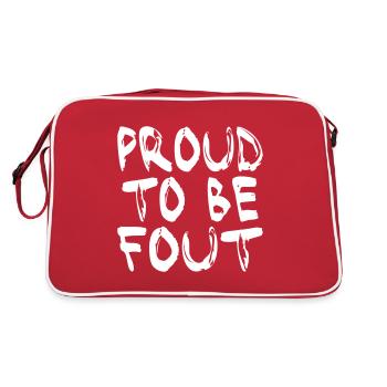 MULTI COLOR VECTOR - PROUD TO BE ERROR - Retro Bag - red/white - Back