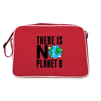 There Is No Planet B Gift - Retro Bag - red/white - Back
