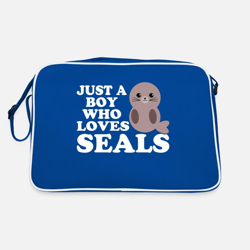 Robbe Seehund Junge Geschenk Hundsrobbe Retro Tasche