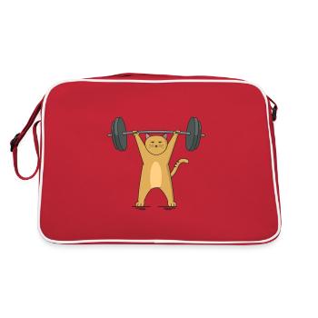 Barbell de chat - Sac Retro - rouge/blanc - Dos