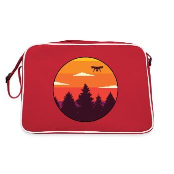 Model aircraft drone drone licence drones - Retro Bag - red/white - Back
