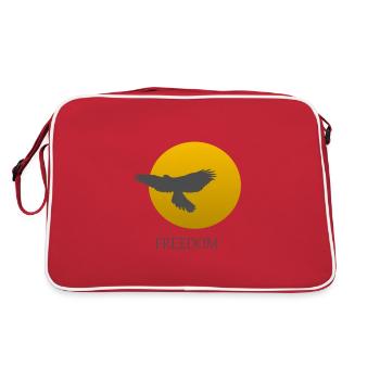 Oiseau oiseau de rapace Liberté - Sac Retro - rouge/blanc - Dos