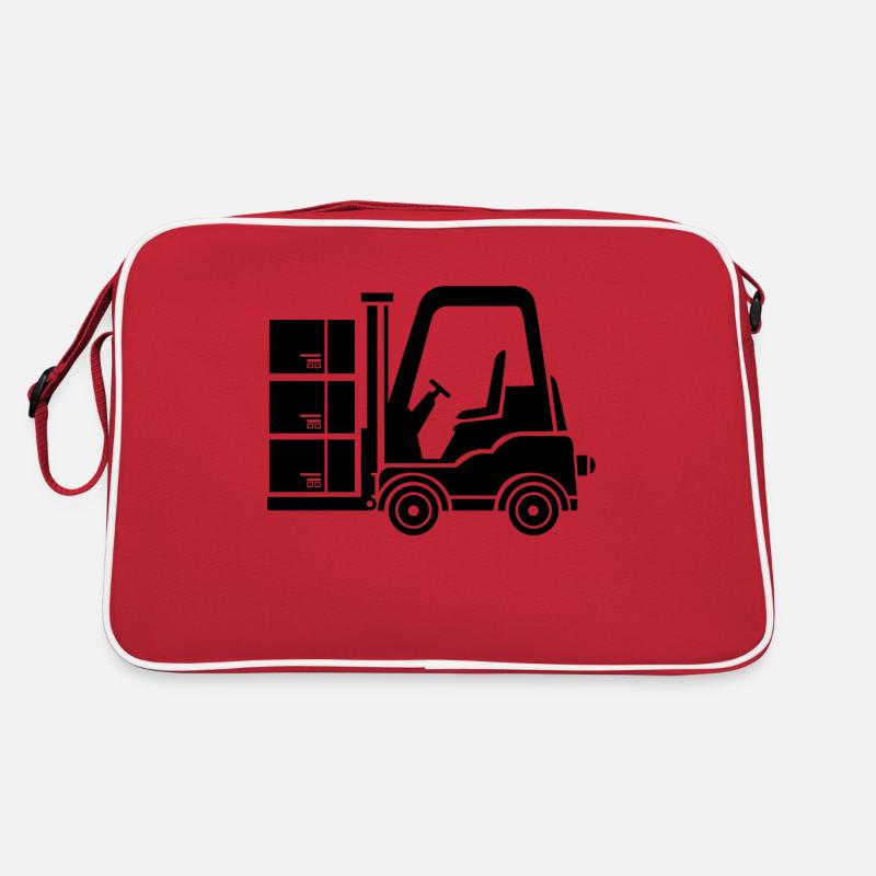 Forklift forklift forklift driver logistics package Retro Bag