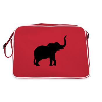 Elephant - Retro Bag - red/white - Back