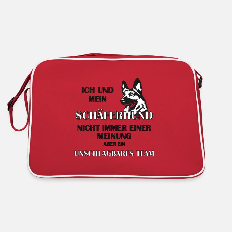 Schäferhund Retro Tasche