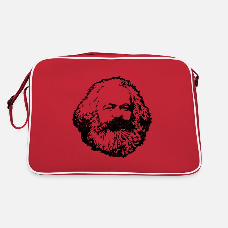 Karl Marx Face Communism Marxism Philosopher Retro Bag