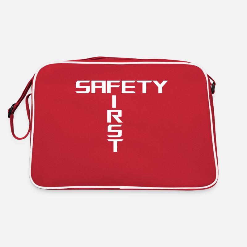 Safety First | White Retro Tasche