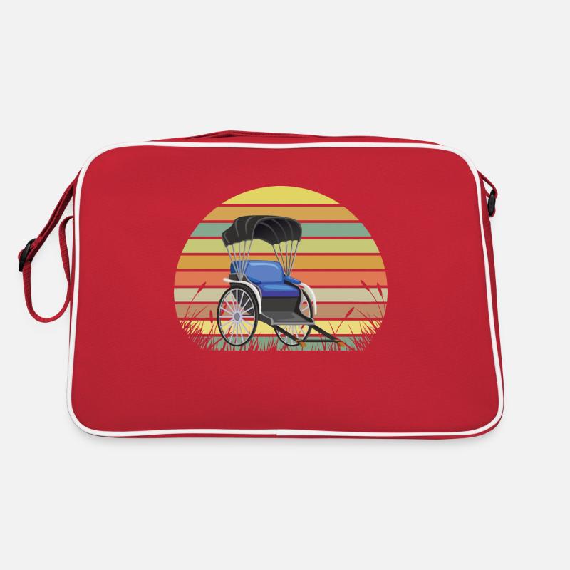 Rikscha Sunset rétro prairie Sac Retro