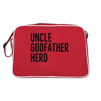 Onkel Pate Held - Retro Tasche - Rot/Weiß - Hinten