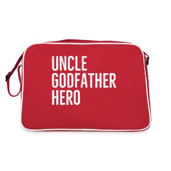 Onkel Pate Held - Retro Tasche - Rot/Weiß - Hinten