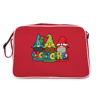 Ho Ho Ho Gnome - Sac Retro - rouge/blanc - Dos
