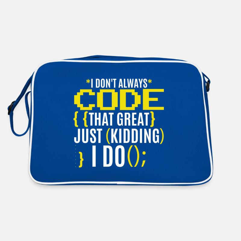 Funny Coding Joke Retro Bag