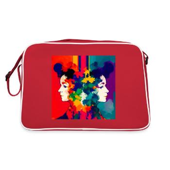 Deux sœurs - Sac Retro - rouge/blanc - Dos