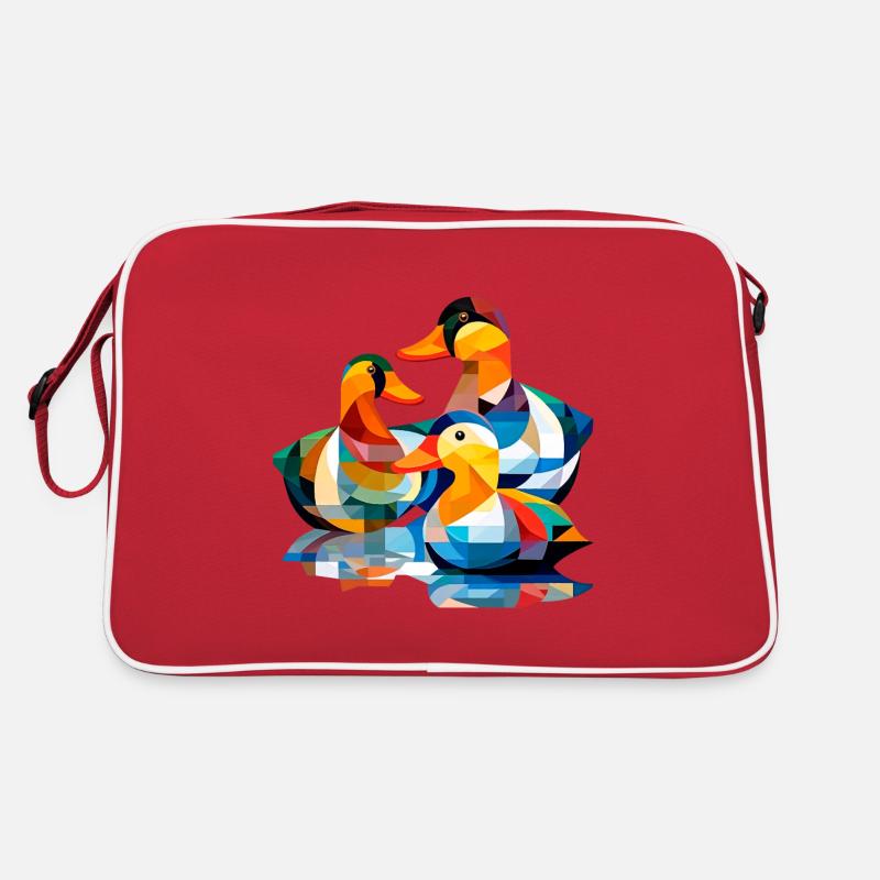 Ducks Cubism 2 Retro Bag