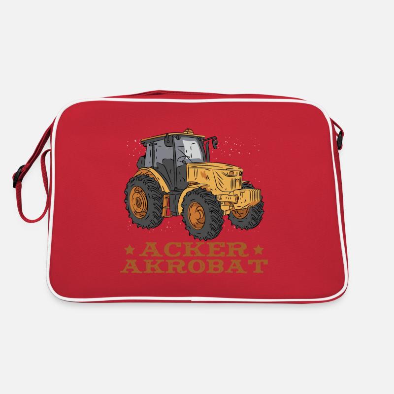 Acker Akrobat Feld Traktor Vieh Feld Retro Tasche
