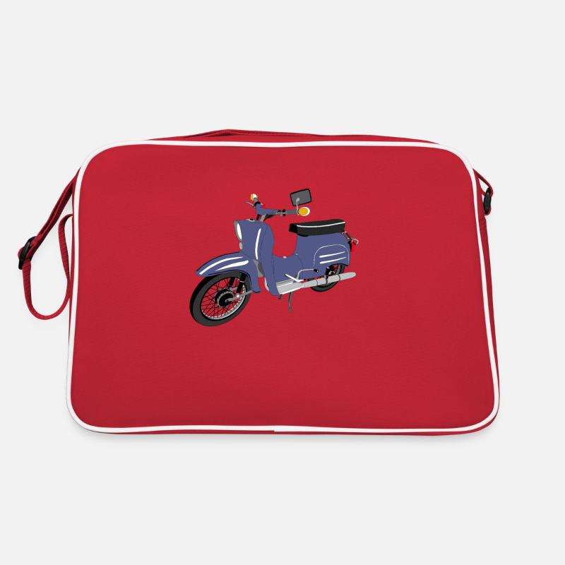 Simson Schwalbe blau Retro Tasche