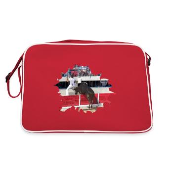 Taureau Camargue sud France - Sac Retro - rouge/blanc - Dos
