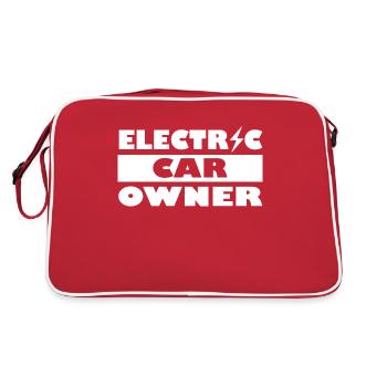 Electric Car Emobility - Retro Tasche - Rot/Weiß - Hinten