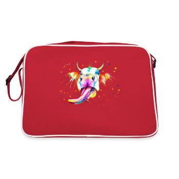 Vache qui tire la langue - Sac Retro - rouge/blanc - Dos