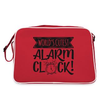 Le réveil le plus mignon du monde - Sac Retro - rouge/blanc - Dos