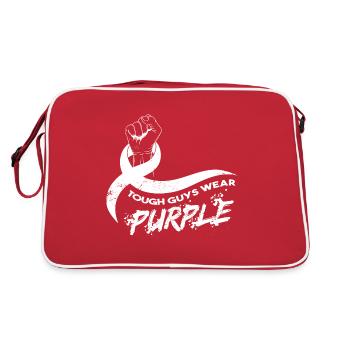 Tough Guys Wear Purple - Retro Bag - red/white - Back