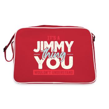 It's A Jimmy Thing You Wouldnt Understand - Retro Bag - red/white - Back