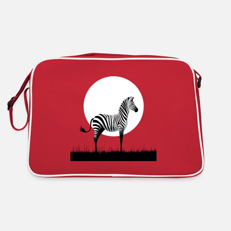Zebra Minimalismus Retro Tasche