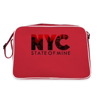 New York City - Sac Retro - rouge/blanc - Dos