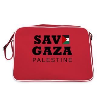 Gaza Free Palestine Koran Islam Moshe Gift - Retro Bag - red/white - Back