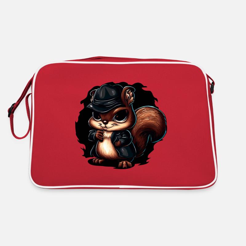 Conception cool d’écureuil gangster Sac Retro