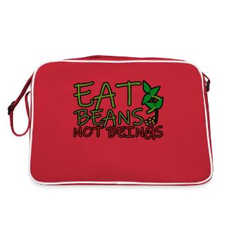 Mangez des haricots pas des êtres 4 - Sac Retro - rouge/blanc - Dos