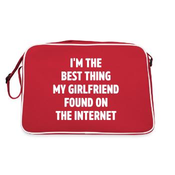 Couple qui s’est rencontré en ligne Ami Ami - Sac Retro - rouge/blanc - Dos