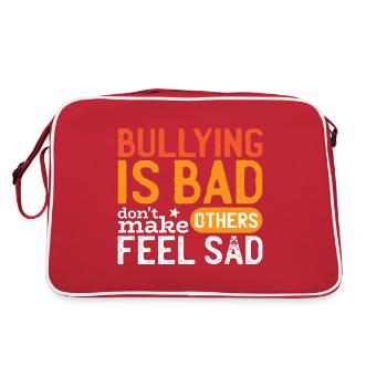 Nationaler Bully-Monat - Retro Tasche - Rot/Weiß - Hinten