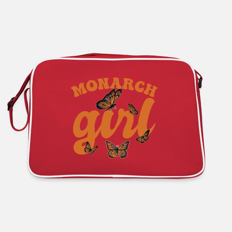 Monarch-Mädchen Retro Tasche