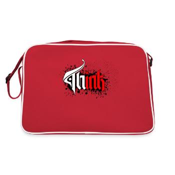 Think ink - Retro Bag - red/white - Back