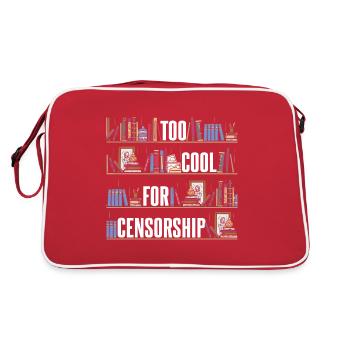 Too Cool For Censorship - Retro Bag - red/white - Back