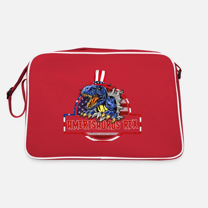4. Juli Amerisaurus Rex Retro Tasche