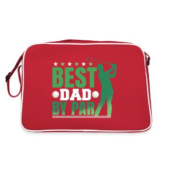 Meilleur papa par - Sac Retro - rouge/blanc - Dos